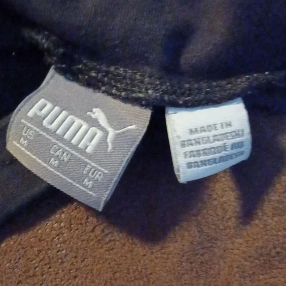 PUMA, GIRLS DANCE,GYM, WORKOUT, LEGGINGS, SIZE M. BLACK AND WHITE. - Picture 4 of 4